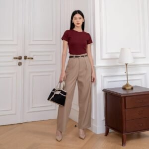 AIJO | (NEW COLL) Giselle Long Pants - Celana Panjang Wanita Formal Santai  Baggy Nyaman Casual